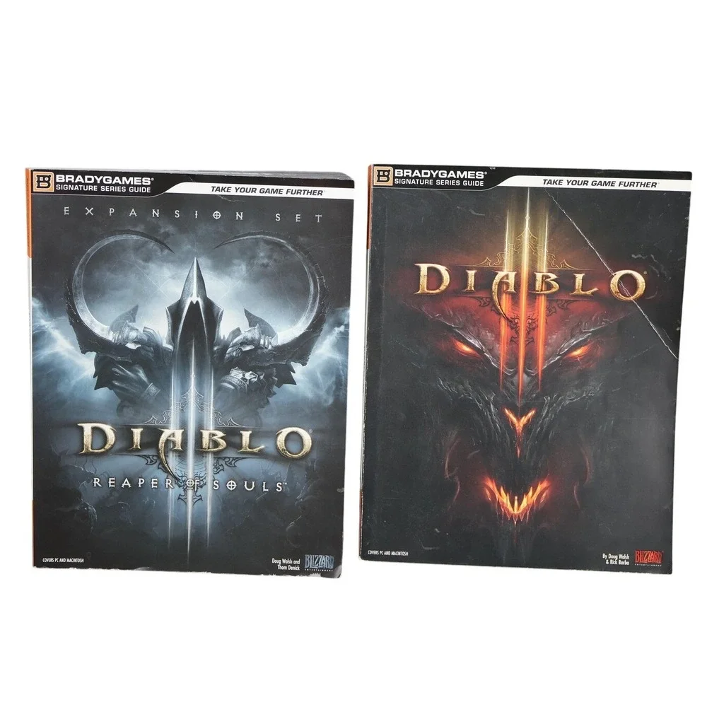 Diablo III BradyGames Signature Game Strategy Guide‎ Lot Of 2 Reaper Of Souls